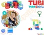 Εκπαιδευτικό παιδικό παιχνίδι κατασκευών που περιέχει 60 χρωματιστούς σωλήνες και μπαλάκια από βιοδιασπόμενο πλαστικό, σε σάκκο.
