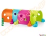 Πλαστικό τούνελ παιχνιδιού Χρωματιστή Κάμπια ,Προσθήκη τεσσάρων πολύχρωμων σπονδύλων