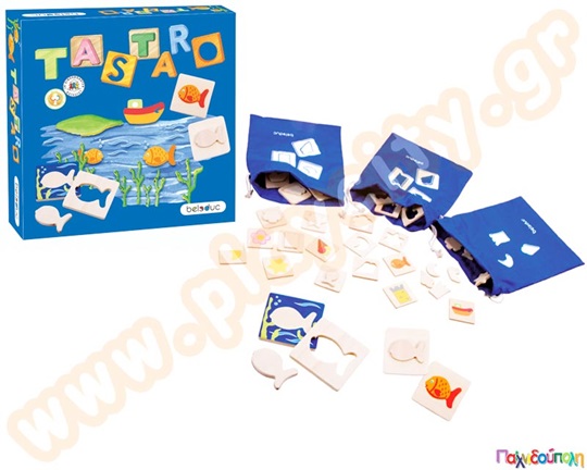 Εκπαιδευτικό Παιχνίδι Tastaro με πολλές κάρτες ενσφηνωμάτων, με σακουλάκια αποθήκευσης, ιδανικό για νηπιαγωγείο.
