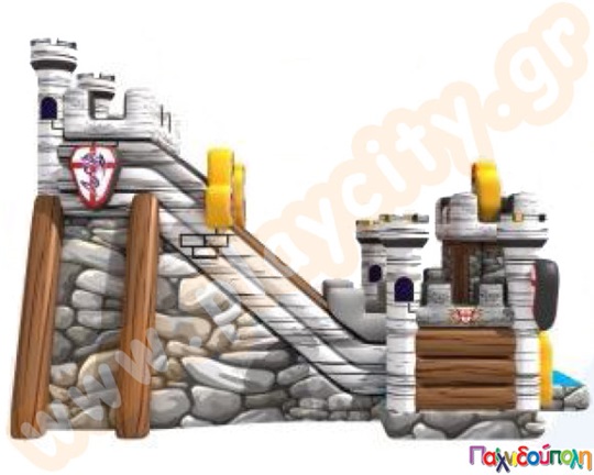 Φουσκωτό Παιχνίδι Τσουλήθρα Μεσαιωνικό Κάστρο (με 4 blowers)