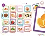 Εκπαιδευτικό παιχνίδι μνήμης για παιδιά με 34 καρτέλες που απεικονίζουν συνήθειες υγιεινού τρόπου διατροφής.