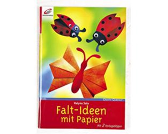 Βιβλίο κατασκευών διπλώνοντας χαρτιά με πατρόν, στα Γερμανικά με παραστατικές οδηγίες βήμα προς βήμα.