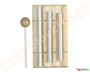Παιδικό μουσικό όργανο που αποτελείτε από μια ξύλινη βάση που περιέχει 3 μεταλλικούς ράβδους και ξύλινη μπαγκέτα.