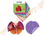 Χαρτιά Origami Σετ 100 φύλλων, 3 διαφορετικών σχημάτων, σε 10 διαφορετικά χρώματα.
