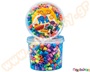 Σετ χάντρες χάμα 10 χιλιοστών, σε πλαστικό βάζο 600 τεμαχίων, που περιέχει διάφορα παστέλ χρώματα.