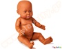Παιδική πλαστική κούκλα μωρού, αγοράκι σκουρόχρωμο, χωρίς μαλλιά, 40 εκατοστών, από βινύλιο.