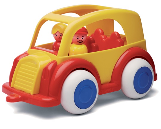 Παιδικό πλαστικό παιχνίδι, ταξί 25 εκατοστών, με 2 φιγούρες  της Viking Toys.