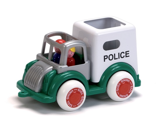 Παιδικό πλαστικό παιχνίδι, μεταγωγικό αστυνομίας, 25 εκατοστών, με 2 φιγούρες, της Viking Toys.