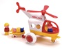 Παιδικό παιχνίδι, ελικόπτερο διάσωσης, 26 εκατοστών, με φορείο και 3 φιγούρες της Viking Toys.