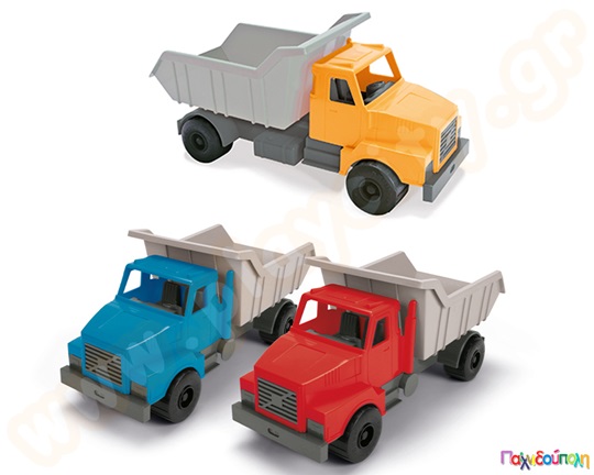 Παιδικό πλαστικό παιχνίδι, μεγάλο φορτηγό, μήκους 45 εκατοστών, από την Dantoy για ασφαλές παιχνίδι.