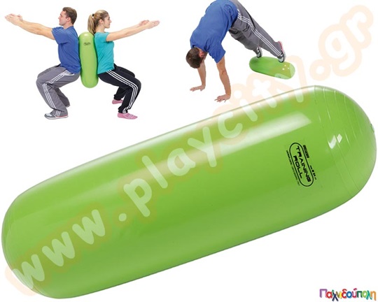 Φουσκωτός κύλινδρος Training Roll με διάμετρο 24 εκατοστά, για κοιλιακούς, stretching, pilates ή χαλάρωση.