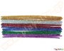 Σύρμα πίπας γυαλιστερό σε διάφορα χρώματα σε σετ 24 τεμαχίων, με μήκος 30 εκατοστά και διάμετρο 6 χιλιοστά.