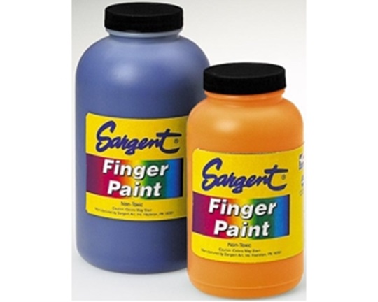 Δακτυλοχρώματα σε μπουκάλι 500 ml σε πορτοκαλί χρώμα, ιδανικό για χειροτεχνίες.