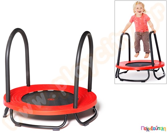 Παιδικό τραμπολίνο, κόκκινο, πολύ καλής κατασκευής και ειδικά σχεδιασμένο για ασκήσεις εργοθεραπείας και ειδικής αγωγής.