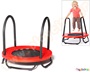 Παιδικό τραμπολίνο, κόκκινο, πολύ καλής κατασκευής και ειδικά σχεδιασμένο για ασκήσεις εργοθεραπείας και ειδικής αγωγής.
