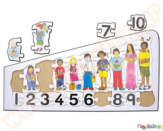 Ξύλινο παζλ μεταξοτυπίας 20 τεμαχίων, που ενισχύει την αρίθμηση, ιδανικό για παιδιά προσχολικής ηλικίας.