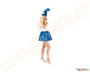 Αποκριάτικη στολή για ενήλικα κορίτσια, στολή στρουμφίτας, με μπλε και λευκό χρώμα, διαθέσιμη σε διάφορα μεγέθη.