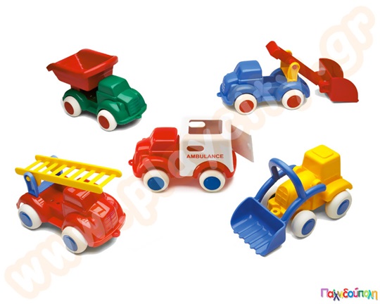Παιδικό παιχνίδι, οχήματα εργασίας Maxi Trucks 14 εκατοστών της Viking Toys.