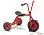 Mini Τρίκυκλο Κλασικό  με χώρο για τα πόδια του παιδιού και ρυθμιζόμενο κάθισμα σε κόκκινο χρώμα.