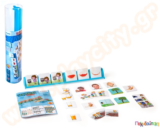 Παιχνίδι καρτών όπου τα παιδιά τοποθετούν σε λογική ακολουθία τις 36 κάρτες, ιδανικό για νηπιαγωγείο!