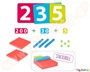 Εκπαιδευτικό παιχνίδι, σύστημα αρίθμησης που περιλαμβάνει 27 κάρτες με αριθμούς και κυβάκια στιβαζόμενα μονά, δεκάδες και εκατοστάδες!