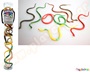 Παιδικό παιχνίδι, 8 πλαστικά ερπετά - φίδια με ρεαλιστικές λεπτομέρειες, σε συσκευασία σωλήνα.