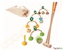 Παιδικό παιχνίδι, ξύλινο σετ Croquet από την Plan Toys, με 4 διαφορετικές μπάλες, 2 σφυριά και τέρμα.