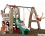 Κέντρο Παιδικής Χαράς με Σπιτάκι της εταιρείας Step2, παιχνίδι εξωτερικού χώρου με κούνια και τσουλήθρα.