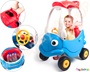 Παιδικό Αυτοκίνητο Mister Coupe, γαλάζιο, της Grow n Up με τιμόνι και σκέπαστρο για τον ήλιο