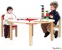 Ξύλινο Παιδικό Τραπέζι δραστηριοτήτων, σε φυσικό χρώμα, πιστοποιημένο για χρήση σε χώρους με παιδιά.