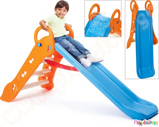 Πλαστική τσουλήθρα μεγάλη Maxi Slide της Grow n Up, έχει μεγάλα σκαλοπάτια και χειρολαβές που προσφέρουν ασφάλεια και ευκολία χρήσης.