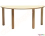 Ξύλινο Παιδικό Τραπέζι ημικυκλικό φυσικό χρώμα