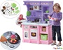 Παιδική Κουζίνα Little Baker της Step2, με χρώματα όπως το ροζ και το μωβ, καθιστάτε ιδανική για κορίτσια.