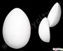 Σετ 5 ανοιγόμενα αυγά από φελιζόλ λευκού χρώματος, έτοιμα να χρωματιστούν και να διακοσμηθούν!