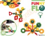 Παιχνίδι Κατασκευών Funny Flo, με 78 τεμάχια διαφορετικού σχήματος που σφηνώνουν μεταξύ τους.