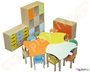 Ξύλινο Παιδικό Τραπέζι πέταλο φυσικό χρώμα