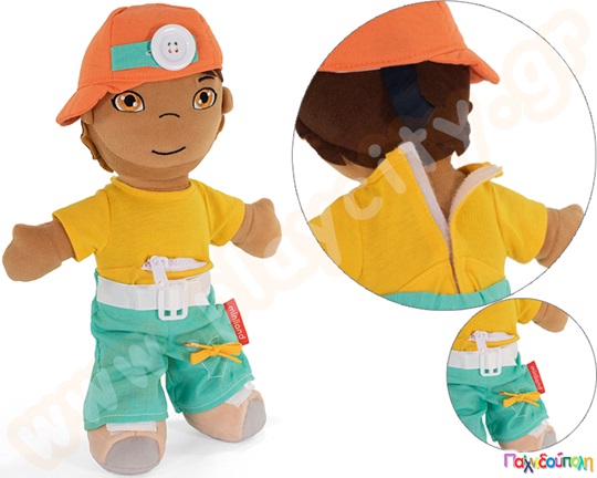 Εκπαιδευτική κούκλα που επιτρέπει τα παιδιά να εξοικειωθούν με το ντύσιμο, όπως κορδόνια, φερμουάρ και άλλα.