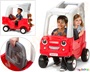 Παιδικό φορτηγό με λαβή, κόκκινο, της Simplay3 με αποσπώμενο πάτωμα και θέσεις για 2 παιδάκια.