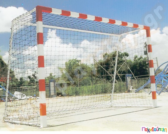 Yψηλής ποιότητος δίχτυ για εστία handball με πάχος νήματος 3 χιλιοστά.