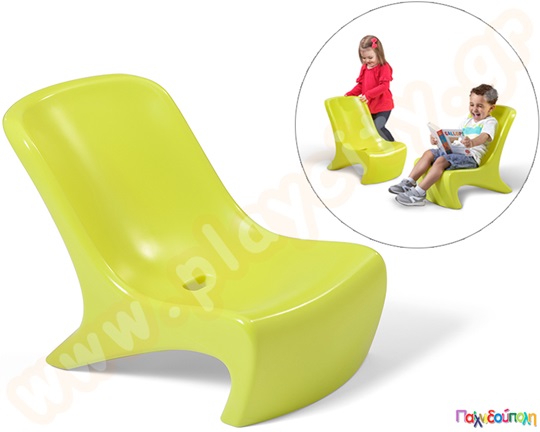 Μοντέρνα πλαστική παιδική  καρέκλα, κίτρινη της Step2, για εσωτερικό αλλά και εξωτερικό χώρο.