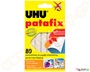Αυτοκόλλητα Πλαστελίνης UHU Patafix συσκευασία 80 τεμαχίων, για γρήγορη και καθαρή στερέωση.