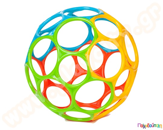 Λαστιχένια μπάλα σε σχήμα δίχτυ που ξαναγυριζει πάντα στο αρχικό της σχήμα, με όμορφα χρώματα και ελάχιστο βάρος.