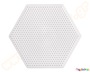 Κάδρο εξάγωνο για χάντρες χάμα 2,5 χιλιοστών, σε συνδυασμό με χαρτί σιδερώματος δημιουργούνται μόνιμες κατασκευές.