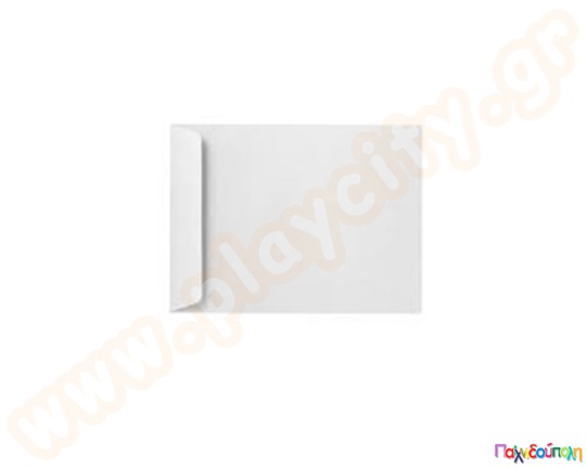 Λευκός απλός φάκελος, μεγάλος 31x41 εκατοστά, με αυτοκόλλητο.