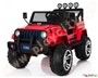 Παιδικό μηχανοκίνητο Jeep , με μπαταρία 12V, σε κόκκινο χρώμα, με τηλεχειρισμό, ήχους, φώτα και mp3.