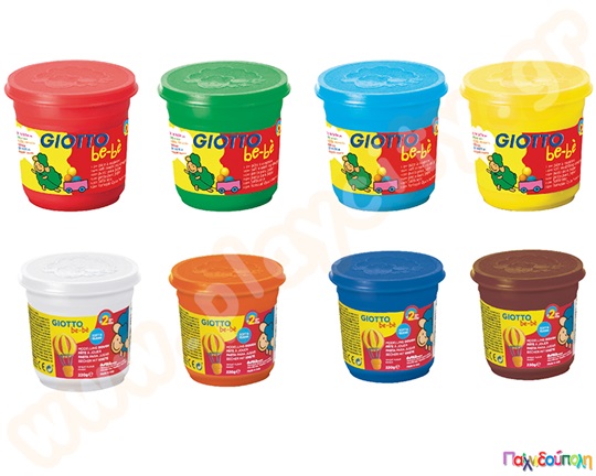 Παιδική πλαστελίνη, σε βαζάκι των 220 γραμμαρίων, διαθέσιμη σε 8 διαφορετικά χρώματα από την GIOTTO.