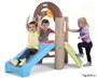 Αναρριχητής δραστηριοτήτων της εταιρείας Simplay3, μια πλαστική παιδική χαρά με τσουλήθρα και σκάλα.
