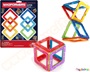 Κατασκευαστικό παιχνίδι με μαγνήτες που αποτελείται από 6 τετράγωνα κομμάτια σε όμορφα χρώματα.