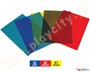 Εξώφυλλα βιβλιοδεσίας από PVC Α4 0,15mm πάχους, σε σετ 100 τεμαχίων, διαθέσιμο σε κίτρινο, κόκκινο και μπλε.