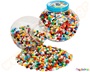 Σετ 2000 τεμάχια χάντρες χάμα 10 χιλιοστών, με χάντρες σιδερώματος σε 12 διαφορετικά χρώματα, σε πλαστικό βάζο.